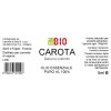 Olio essenziale puro Carota Fiori e Semi etichetta