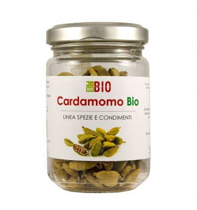 Cardamomo verde frutti barattolo vetro