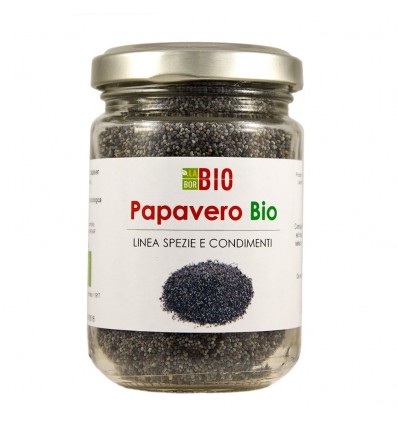 Papavero Semi Blu barattolo vetro