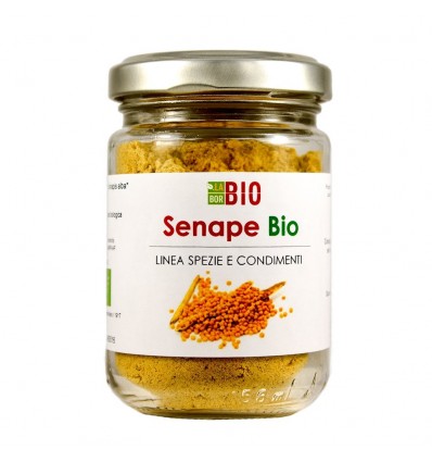 Senape gialla Polvere barattolo vetro