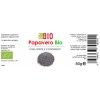 Papavero Semi Blu barattolo vetro etichetta