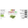 Origano foglie barattolo vetro etichetta